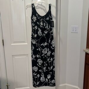 Black and white formal dress